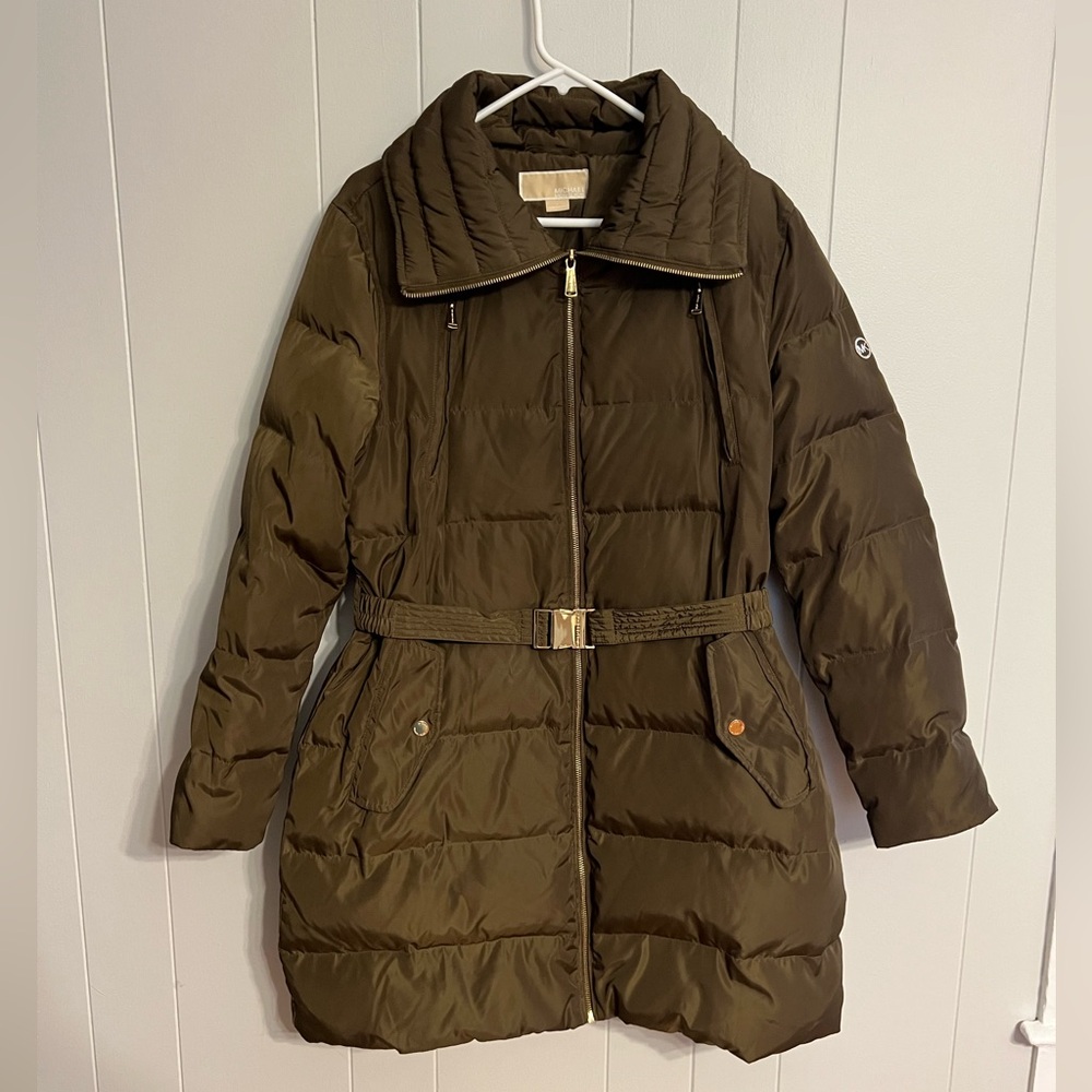 Michael Kors Long Puffer Coat Size L‎
